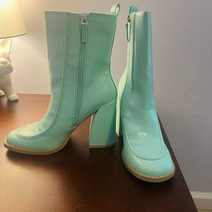 Mint Green Booties